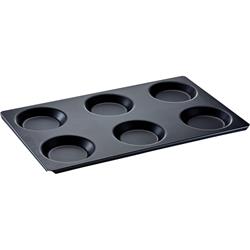 Backblech/Muldenblech für 6 Eier, GN1/1
