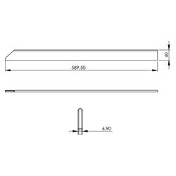 Abschlussleiste – 40 mm hoch