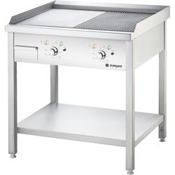 Elektro-Griddleplatte 800x700 mm mit offenem Unterbau