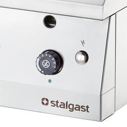 Gas-Griddleplatte verchromt Tischgerät glatt oder gerillt