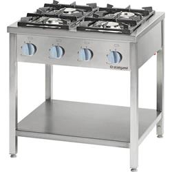 Gasherd Serie 700 mit 4 / 6 Brennern, 800 / 1200 mm Breite