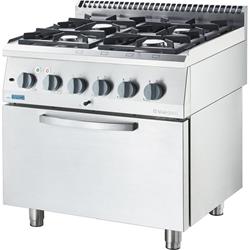 Gasherd Basic 4-Brenner mit Elektro-Hei&szlig;luftofen &ndash; Serie 700 ND