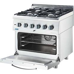 Gasherd Basic 4-Brenner mit Elektro-Hei&szlig;luftofen &ndash; Serie 700 ND