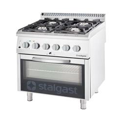 Gasherd 4 Brenner mit Elektro-Backofen GN 2/1 &ndash; Serie 700 ND