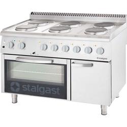 Elektro-Herd mit 6 Kochplatten und Backofen GN 2/1 oder GN 1/1, Serie 700 ND