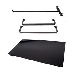 schwarze WIFI Infrarotheizung mit Handtuchhalter 400W