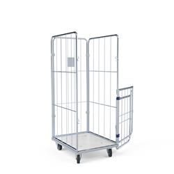 Wäschecontainer geöffnet