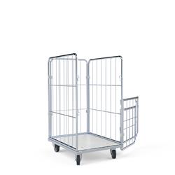 Wäschecontainer geöffnet