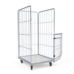 Wäschecontainer geöffnet