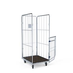Wäschecontainer geöffnet