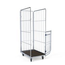 Wäschecontainer geöffnet
