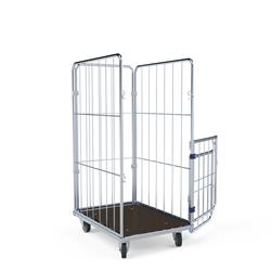 Wäschecontainer geöffnet
