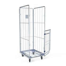 Wäschecontainer geöffnet