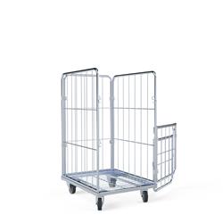 Wäschecontainer geöffnet