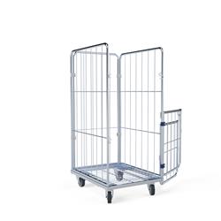 Wäschecontainer geöffnet