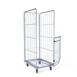 Wäschecontainer geöffnet