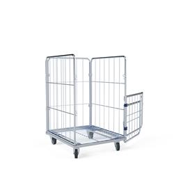 Wäschecontainer geöffnet