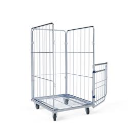 Wäschecontainer geöffnet
