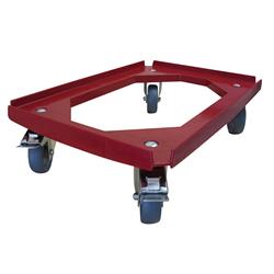 Transportroller 600x400 mm ABS rot