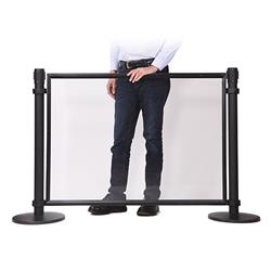 Trennwand, klar, 1260 x 864 mm für Abgrenzungsständer