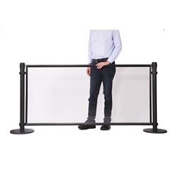 Trennwand, klar, 1850 x 864 mm für Abgrenzungsständer