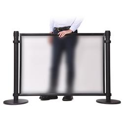 Trennwand, milchig, 1260 x 864 mm für Abgrenzungsständer