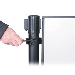 Scheidingswand, melkglas, voor afzetpalen