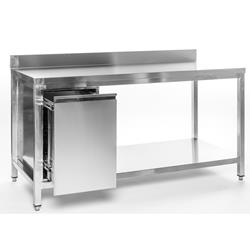 Arbeitstisch 1,0 x 0,6 m mit Abfallbehälter links oder rechts Arbeitstisch 1,0 x 0,6 m mit Abfallbehälter links oder rechts