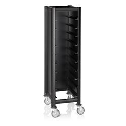 Tablettwagen SINGLE Mensa Black für 10 GN-Tabletts
