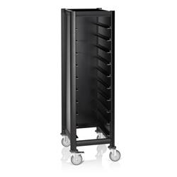 Regalwagen Mensa Black für 10 EN-Tabletts