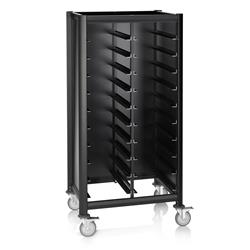 Tablettwagen Mensa Black für 2 x 10 GN-Tabletts