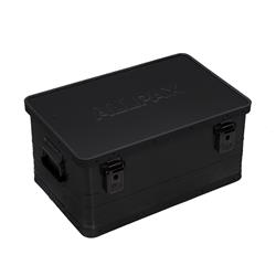 Transportbox Aluminium schwarz, 30 Liter