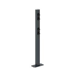 E-Bike Ladesäule Aluminium Anthrazitgrau, 230V
