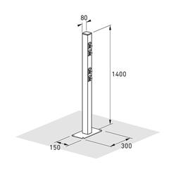 Ladesäule Abmessungen