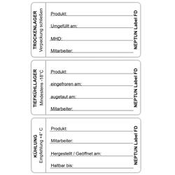 Lageretiketten wasserlöslich Set