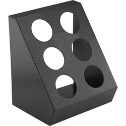 Besteckbehälter, schwarz für 6 Besteckköcher