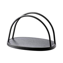 Servietten-/Kartenhalter gebogen, schwarz