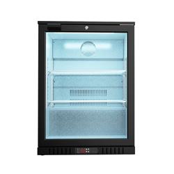 Bar Display Cooler, eine Flügeltür, schwarz