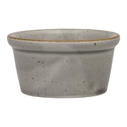 12 x Dipschale Porzellan Serie Ameryka Ø 80 mm - grau