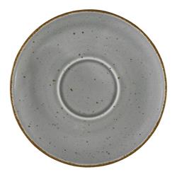 12 x Untertasse Porzellan Serie Aida Ø 160 mm – grau