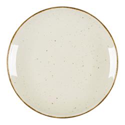 12 Teller flach Porzellan  - Serie Hotel – Ø 210 mm oder Ø 280 mm -  creme