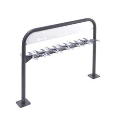 Tretrollerständer 2-seitig, 12 Einstellplätze