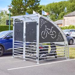 Fahrradunterstand für 6 Fahrräder, abschließbar