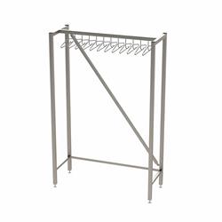 Labor-Garderobe Edelstahl stehend – 12 Kleiderbügel Labor-Garderobe Edelstahl stehend – 12 Kleiderbügel