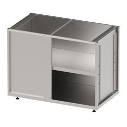Eckunterschrank Bar offen rechts, mit Zwischenboden