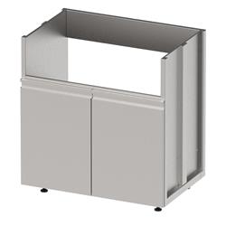 Unterschrank Bar offen mit 2 Ausziehschubladen, Höhe 850 mm