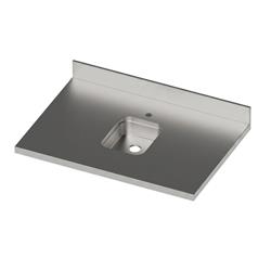 Spülbecken 1/2 GN, 298 x 238 mm, für Arbeitsplatte Bar, Edelstahl