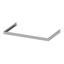 Sockelleisten-Set Bar, Edelstahl, glatte Oberfläche