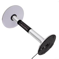 Elektrischer Tischheizstrahler Ø 600 mm – 1500 W Edelstahl