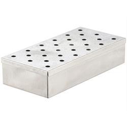 Räucherbox Edelstahl - Gas-/ Holzkohlegrills – 223 x 98 x 44 mm, gelocht
